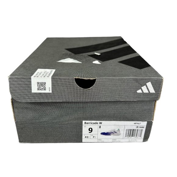 Adidas Barricade Lucid Blue Violet Mint Tennis Shoes HP7417 Women's Size 9 - Picture 11 of 11